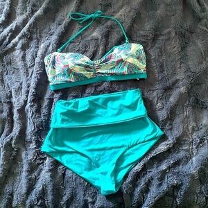 Bikini two-piece convertible bottoms with tummy support MALI Swimwear